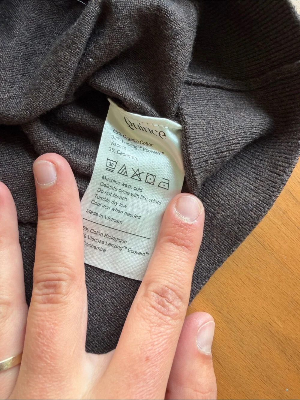 Quince cashmere/organic cotton blend